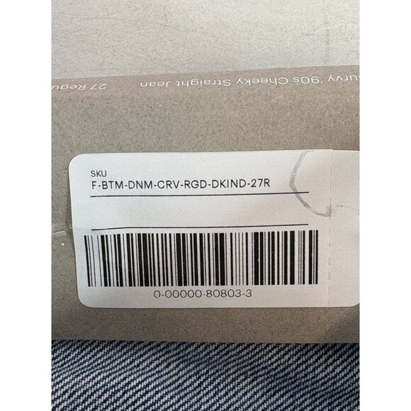 New Everlane The Curvy 90's Curvy Straight Jean Women's Sz 27 REG - Picture 5 of 8